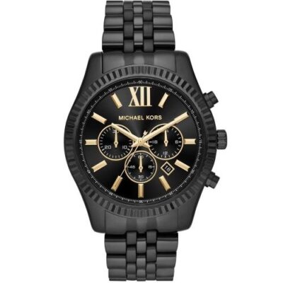 Michael Kors Lexington Men's Black Chronograph Watch - MK8603